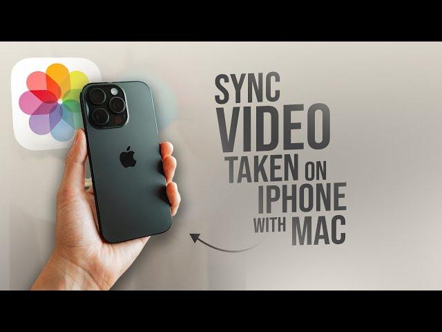 How to Sync a Video Taken on your iPhone to your Macbook (tutorial)