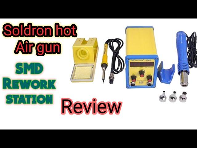 Soldron hot Air Gun Unboxing...Complete review||, Soldron 878D Hot Air Soldering Rework Station..