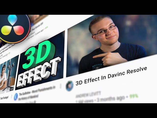 SICK 3D Video Effect! | A Davinci Resolve Tutorial