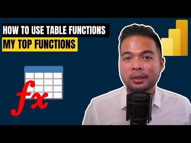 How to use TABLE FUNCTIONS in DAX // My Top Table Functions // Beginners Guide to Power BI in 2022