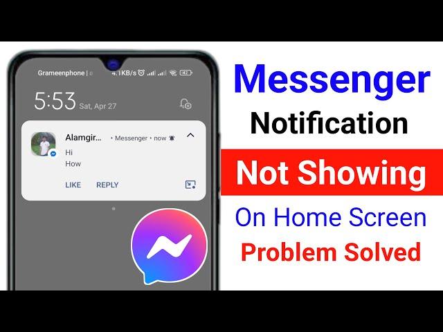 Fix Messenger Notification Not Showing On Home Screen | Messenger Notification Not Coming On Android