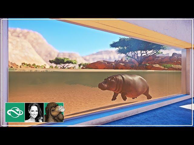  Hippo lookout & underwater viewing | Desert Franchise Mode | Planet Zoo |