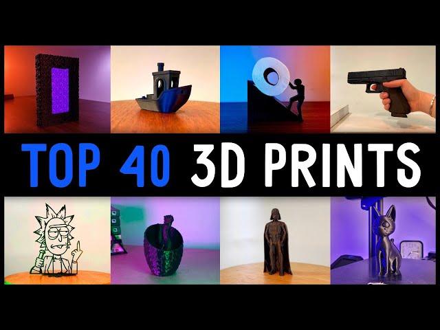 Top 40 Best BLACK 3D Print with Satisfying Timelapse | Recap 2023