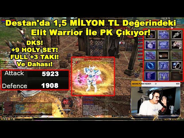 PHALANKS666 | Destan'da 1,5 MİLYON TL Değerindeki Elit Warrior İle PK Çıkıyor! | Knight Online