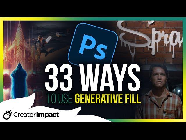 33 Ways to use Photoshop Generative Fill AI