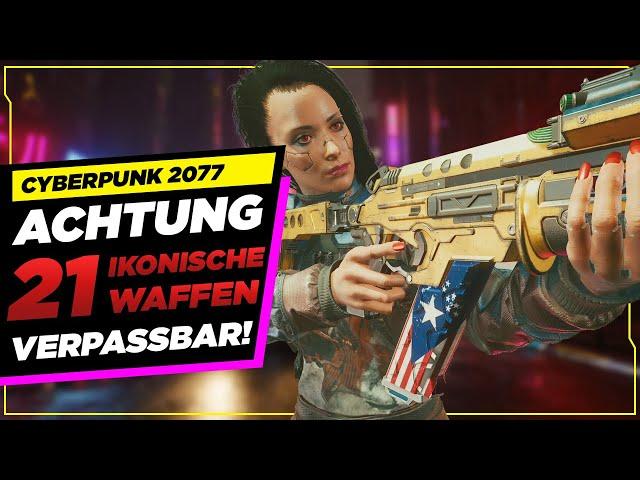 Diese NEBENQUESTS geben IKONISCHE WAFFEN Cyberpunk 2077 ikonische Waffen aus Nebenquests Deutsch