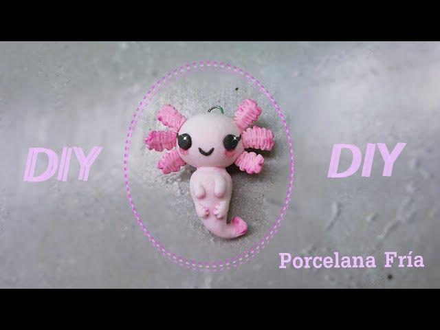 Como Hacer Llavero De  Ajolote Kawaii En Porcelana Fría  