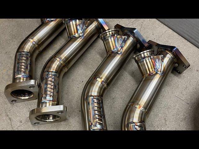 Rotated uppipe Wastegate merge welding —— Tig weld and Fabrication — Subaru Turbo Kit Fab