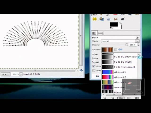 GIMP: Add Gradient Effect To Brushes