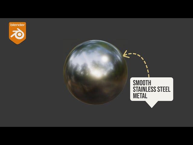 Create a Polished Stainless Steel in Blender || Procedural Metal Tutorial || Eevee/Cycles Render