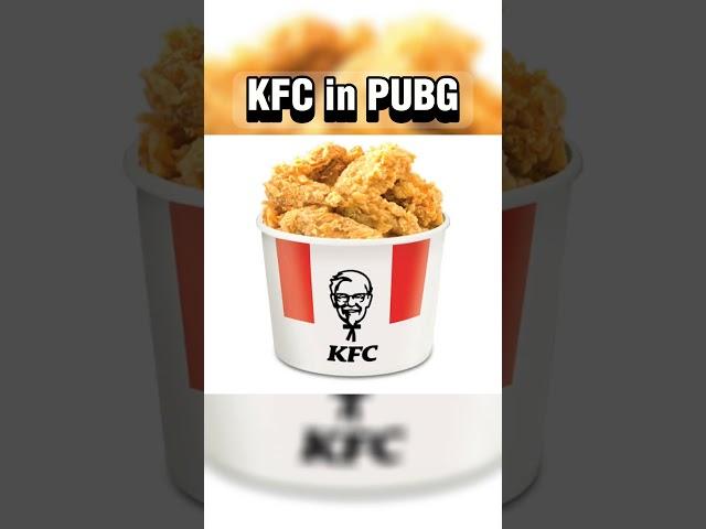 KFC in PUBG + Real Life  #pubg #pubgshorts #kfc