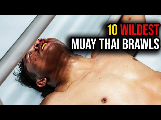 All The Knockdowns  10 Wildest Muay Thai Brawls | ONE Friday Fights