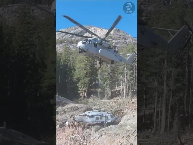 How to Recover a Downed Helicopter From Mountains