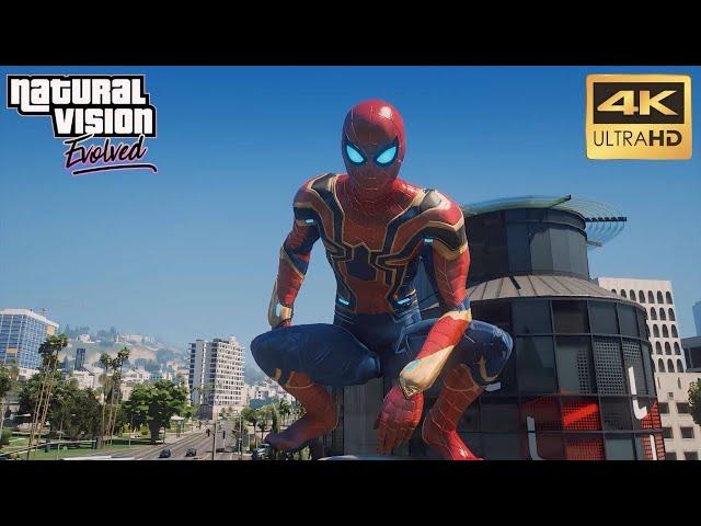 GTA V (Mods) Playing as SPIDERMAN Funny Fails Moments