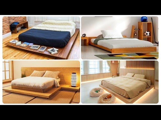 Low Height Floor Bed Design To Make You Feel Sleepy | Platform Bed Frames | Bedroom Decoration Ideas