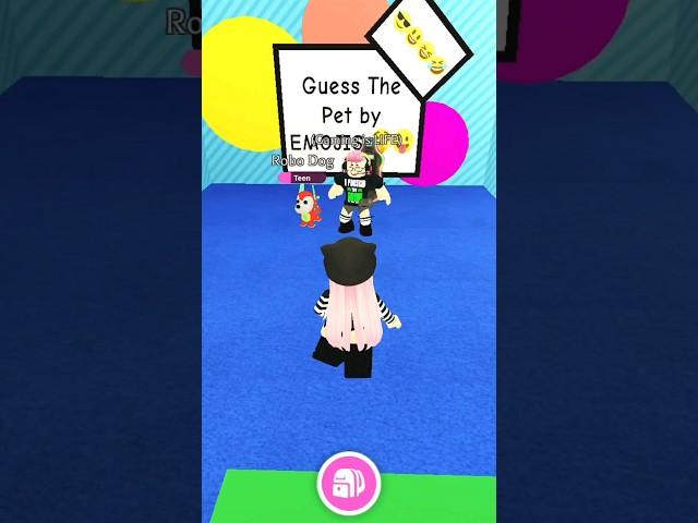 GUESS the PET by EMOJIS in Adopt Me 🫢 #roblox #adoptmeroblox #adoptme #shorts