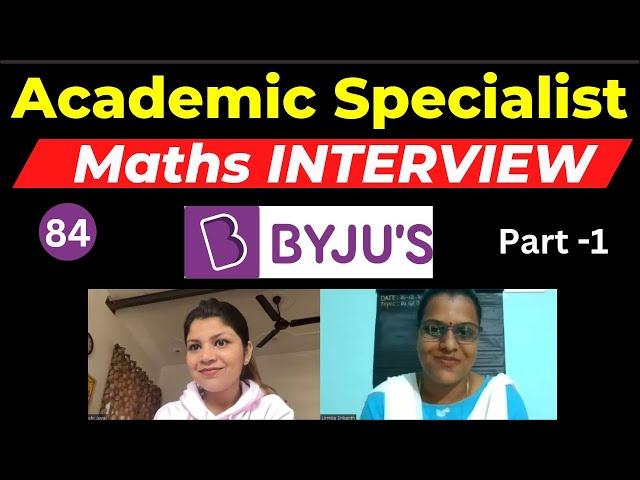 Byju's Academic Service Partner Interview Training| Maths| work from home | Selected Candidate