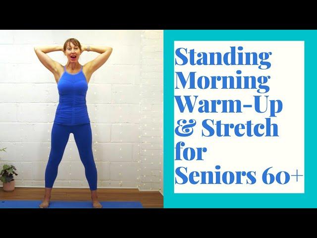 Standing Pilates for Seniors- Warm-Up and Stretch to Improve Strength & Flexibility | 8 Minutes