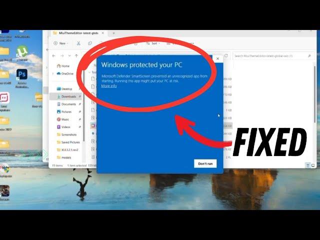 Microsoft defender smartscreen prevented an unrecognised app from starting #tutorial #pc
