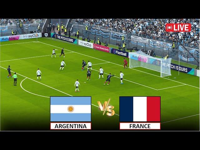 LIVE : ARGENTINA vs FRANCE I TODAY LIVE FOOTBALL MATCH STREAMING  I eFOOTBALL PES 21 GAME