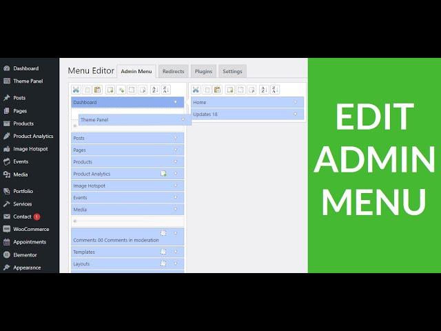 How to Customize WordPress Dashboard and Menu (Admin Menu Editor Plugin)