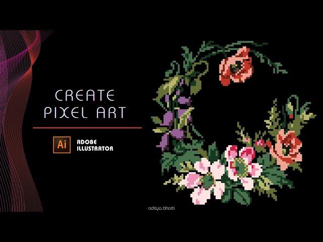 Create Pixel Art | Adobe Illustrator tutorial