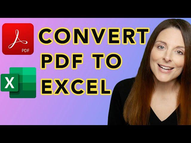 How To Convert PDF To Excel - PDF Data Connector in Excel 365