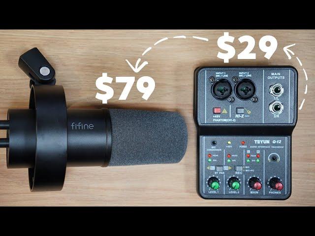 $29 Fifine K688 Audio Interface? (READ DESCRIPTION) - Teyun Q12 Unboxing