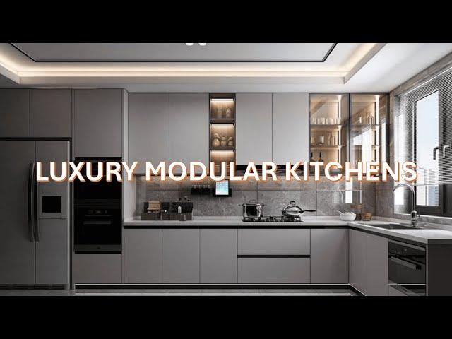 Luxury Modern Kitchen Ideas | Beautiful Modular Kitchen Design #trending#luxurykitchen#trendingvideo