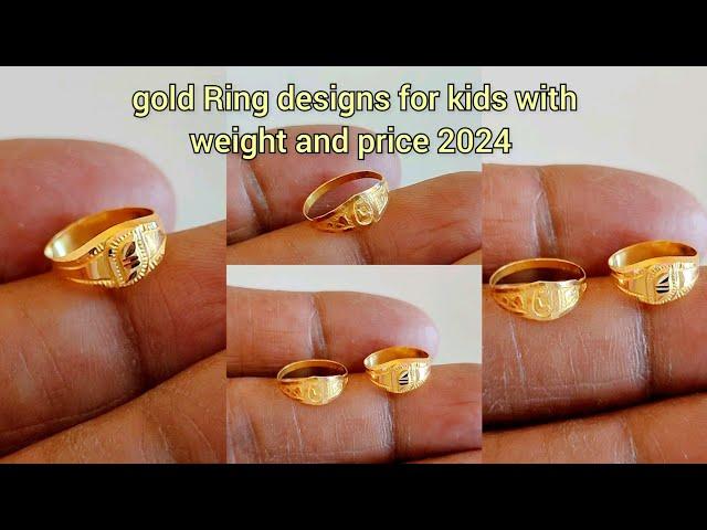gold Ring designs for kids with price 2024/gold baby Ring designs with weight and price