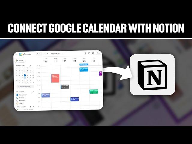 How To Connect Google Calendar With Notion 2024! (Full Tutorial)