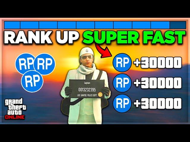 *NEW* The FASTEST WAY To RANK UP In GTA 5 Online! (BEST RP Methods 2024)