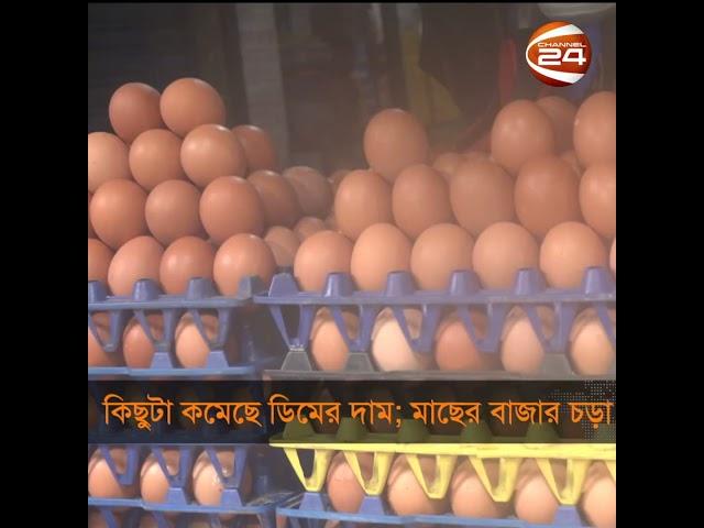 ডিমের দাম কিছুটা কমলেও মাছের বাজার চড়া! | Egg Price | Channel 24