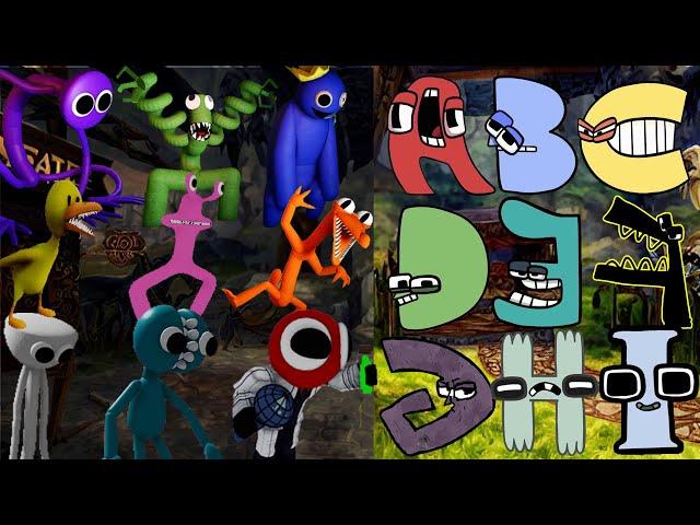 Alphabet Lore Vs All Rainbow Friends Sings Friends To Your End | Alphabet Lore ABCDEFGHI x ROBLOX