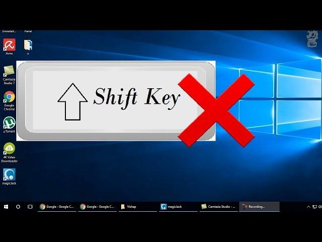 Shift Key Not Working In Windows 10:  Fix