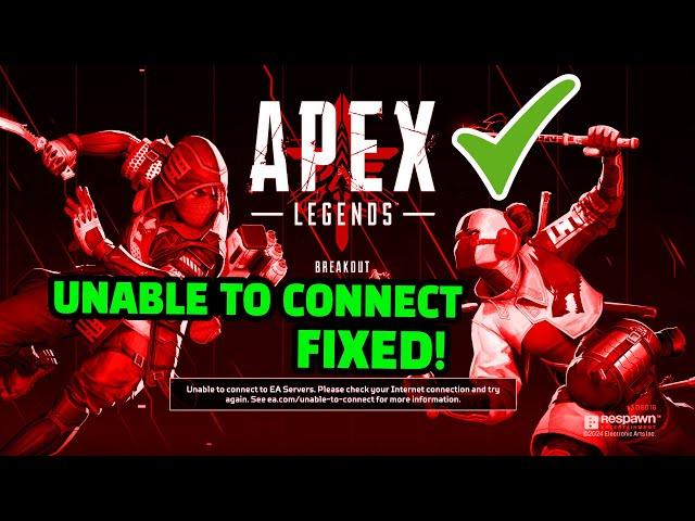 EA Apex Unable To Connect To EA Servers ? FIX NOW  ea.com/unable-to-connect apex?