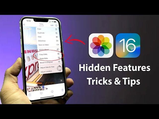 How to Copy and Paste Photo edits on iPhone - iOS 16 New Hidden Feature