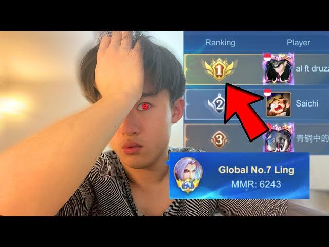 REACHING TOP 1 GLOBAL LING IN SOLO RANK IS.. POSSIBLE ?!(literally impossible match up explained) 