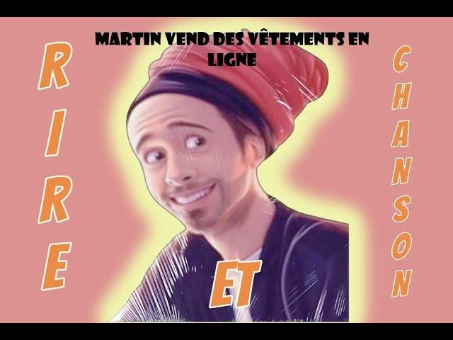 Martin vend des vêtements en ligne