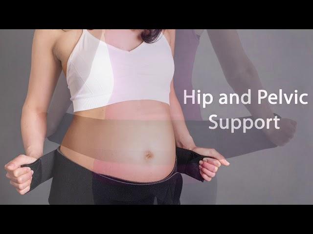 How to wear the Baby belly band maternity support belt for back, belly and hip support