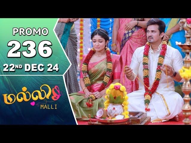 Malli Serial | Episode 236 Promo | 22nd Dec 24 | Nikitha | Vijay | Saregama TV Shows Tamil