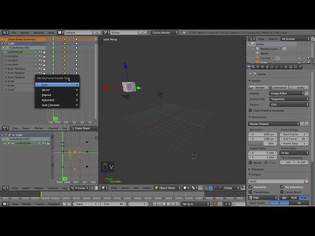 Dopesheet   Blender Fundamentals