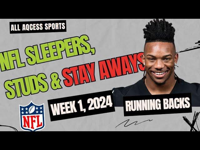 NFL Draftkings: Week One Running Backs | Sleepers Studs & Stay Aways.