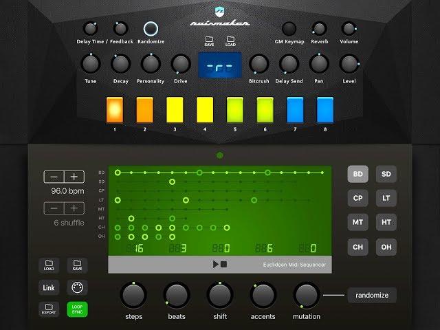 RUISMAKER Now With Euclidean Sequencer  - Demo & Tutorial for the iPad