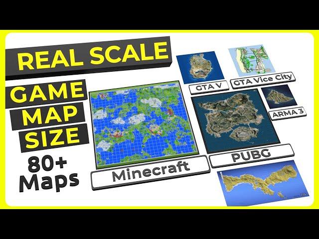 VIDEO GAME MAP Size Comparison | REAL SCALE - 2024