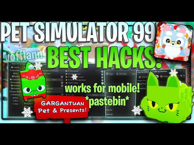 [ GARGANTUAN UPDATE! ] Pet Simulator 99 OP Farm Scripts: FAST Auto Farm l EGG Hatch l MOBILE!