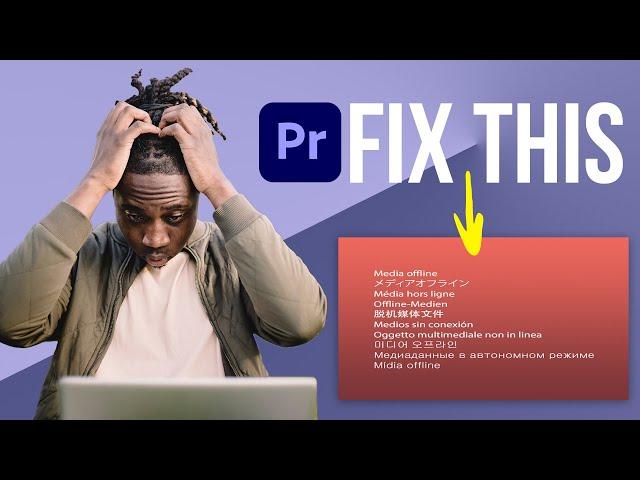 How To Relink Offline Media In Adobe Premiere Pro