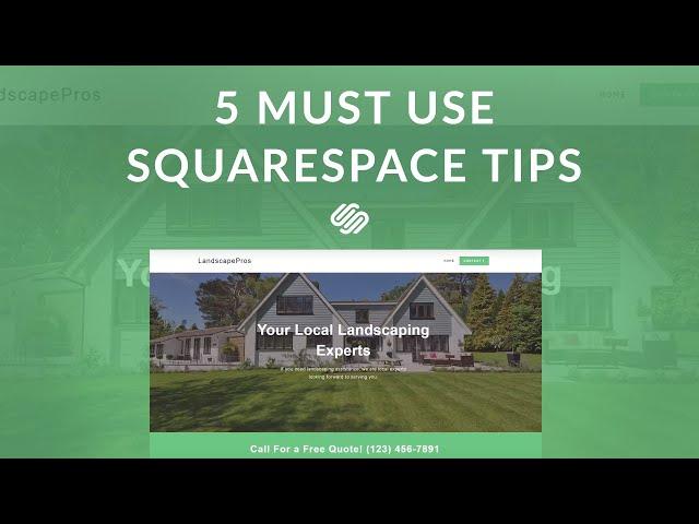 5 Tips and Tricks to Design Better/Faster in Squarespace