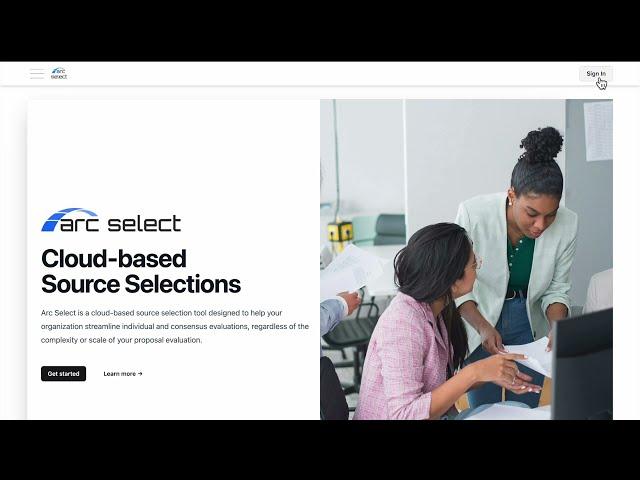 Arc Select Demo. Cloud-based Source Selection