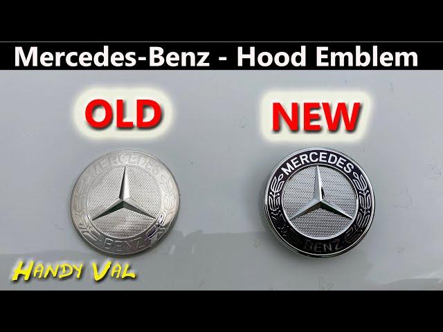 How to Change Mercedes-Benz Hood Emblem 1970s to 2010s - Super Easy!